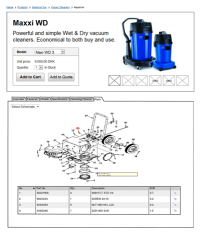 Embed Electronic Parts catalog Components in your site sample one