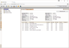electronic parts catalog order status history tmb
